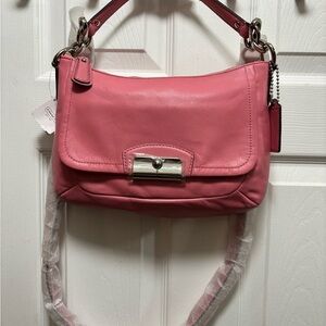 Coach L1275-F22308 Kristin Rose Pink Leather East/West Crossbody BNWT